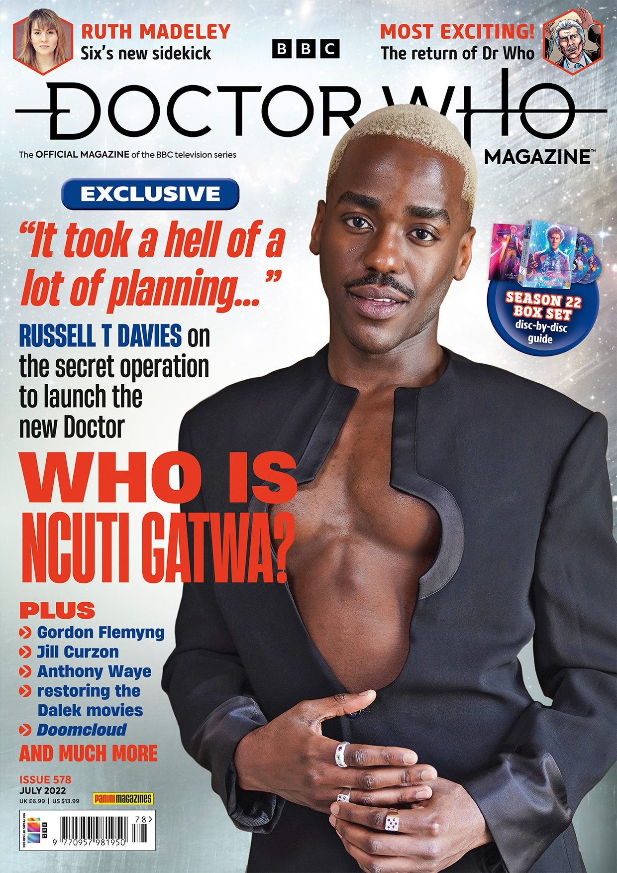 Out Now: Doctor Who Magazine #578 Debuts Ncuti Gatwa as the New Doctor